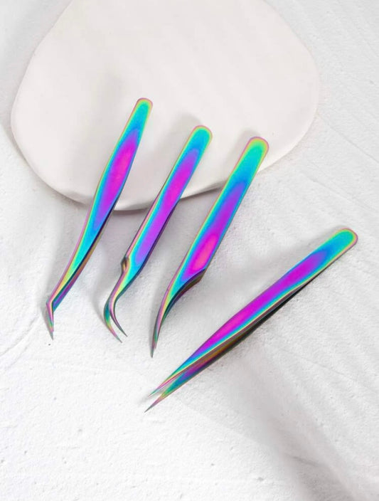 Lash Extension Tweezers 4pc Set